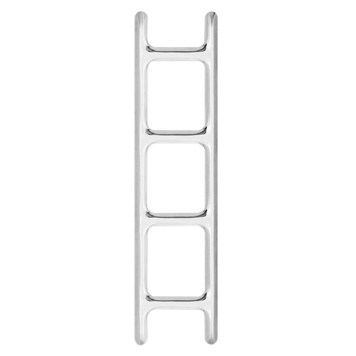 Drab Ladder Hanger: Inox Polished + Stainless Steel