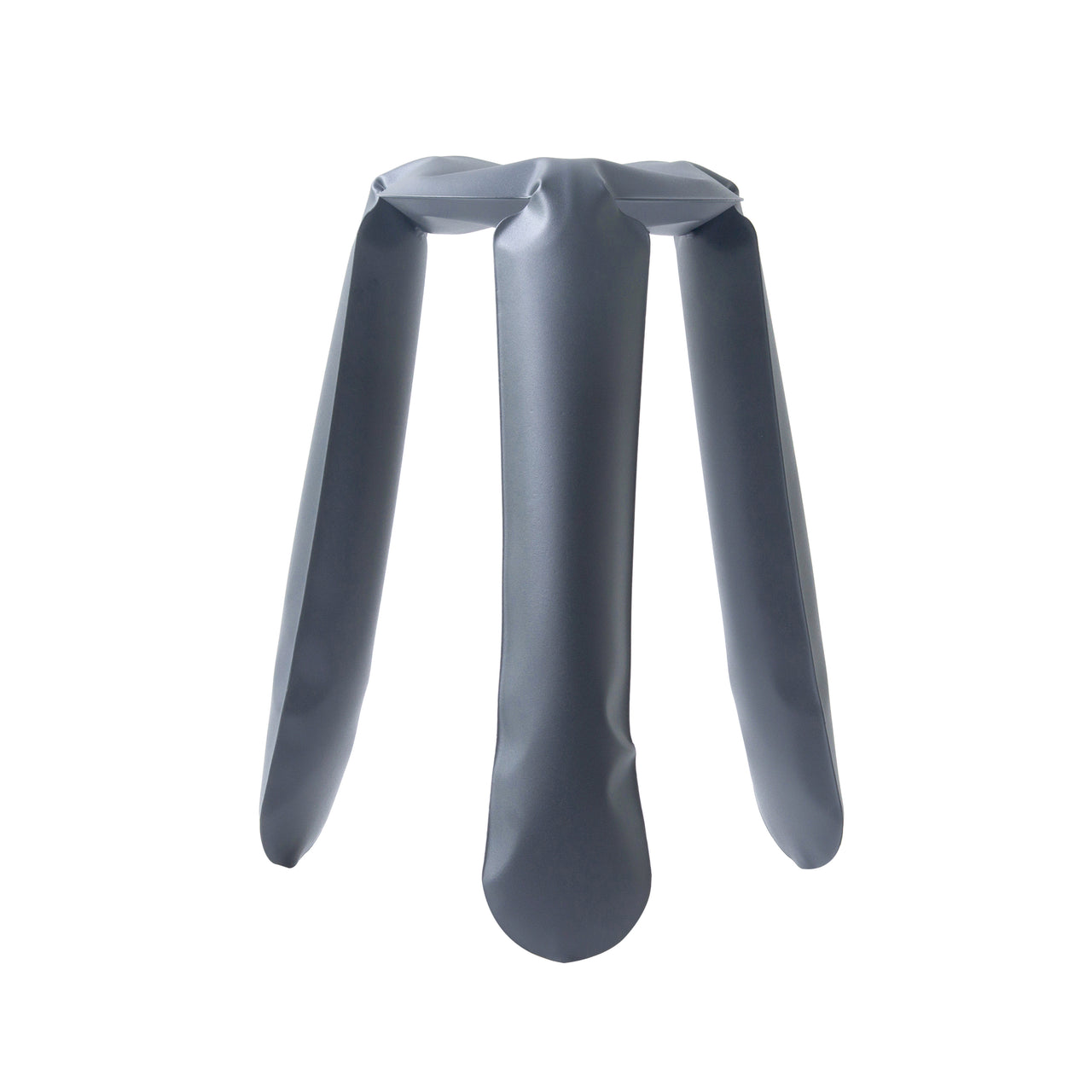 Plopp Kitchen Stool: Graphite Grey + Carbon Steel