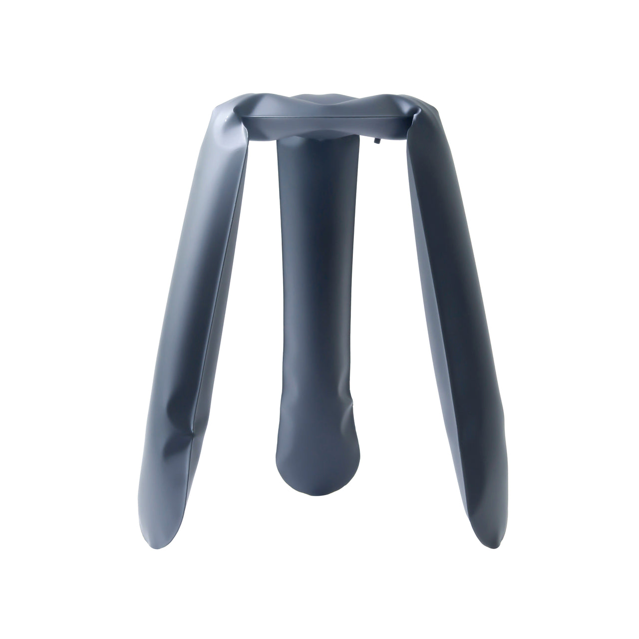 Plopp Kitchen Stool: Graphite Grey + Carbon Steel